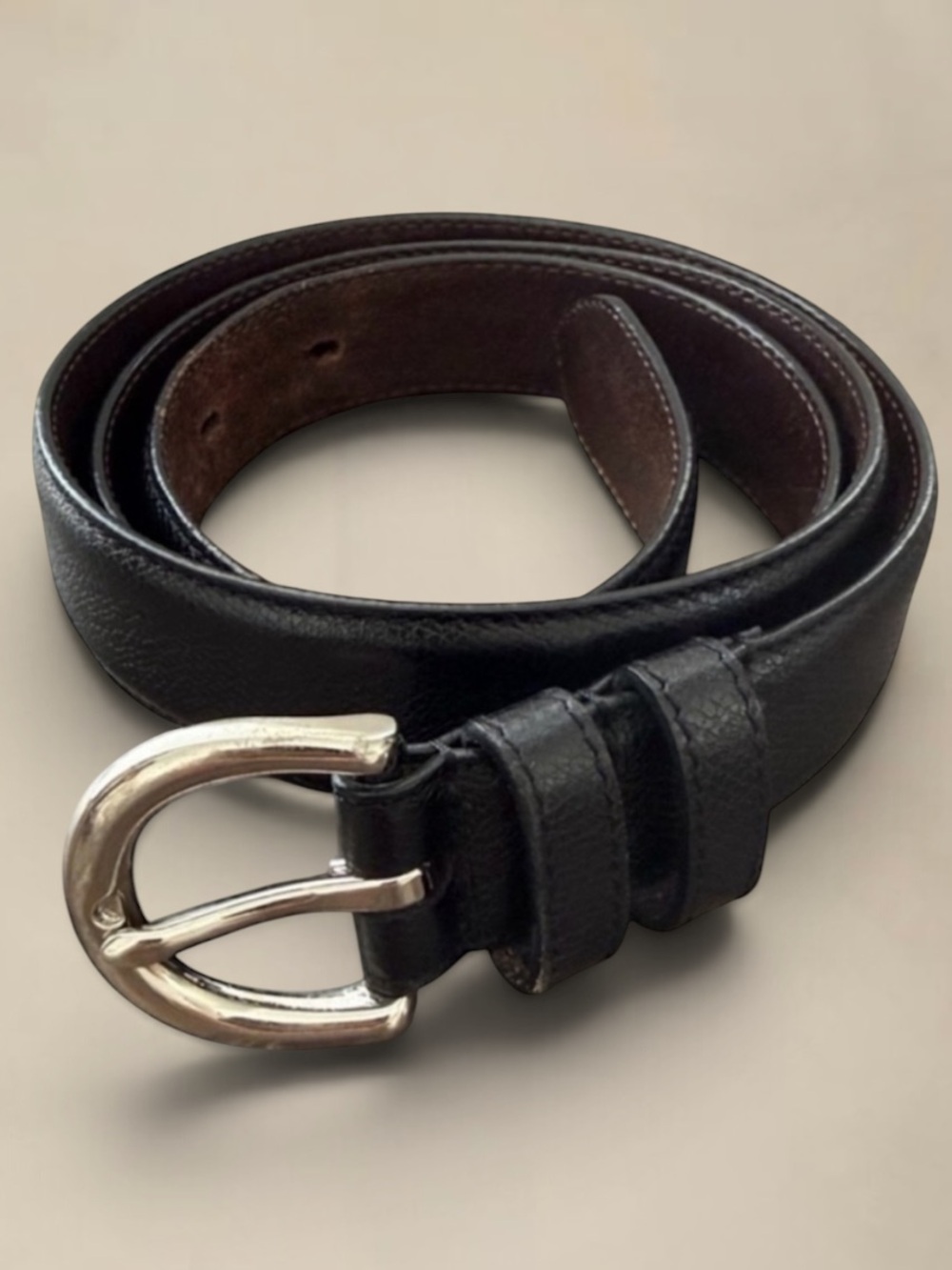 VTG COACH 3926 Black Leather Belt Size Large
